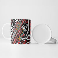 Personalised Maori Language Week Ceramic Mug Ake Ake Ake Tribal Patterns DT05 - Polynesian Pride