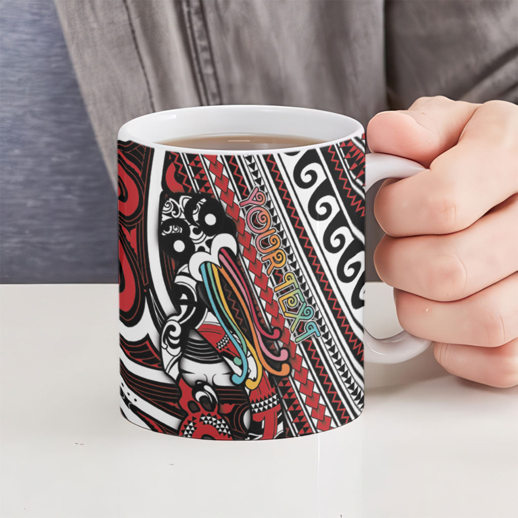 Personalised Maori Language Week Ceramic Mug Ake Ake Ake Tribal Patterns DT05 - Polynesian Pride