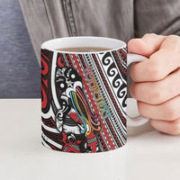 Personalised Maori Language Week Ceramic Mug Ake Ake Ake Tribal Patterns DT05 - Polynesian Pride