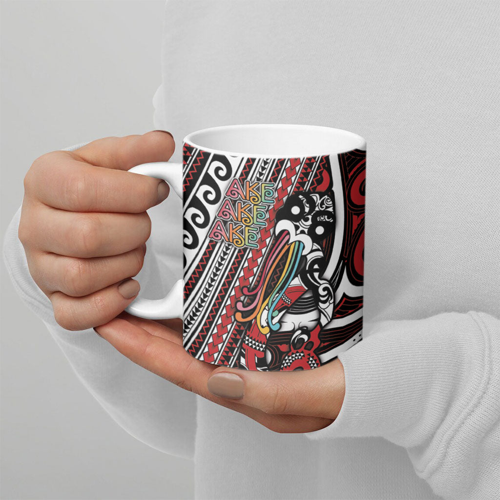 Personalised Maori Language Week Ceramic Mug Ake Ake Ake Tribal Patterns DT05 - Polynesian Pride