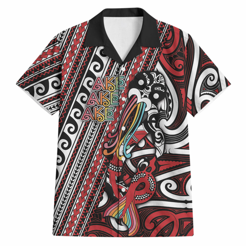 Personalised Maori Language Week Hawaiian Shirt Ake Ake Ake Tribal Patterns