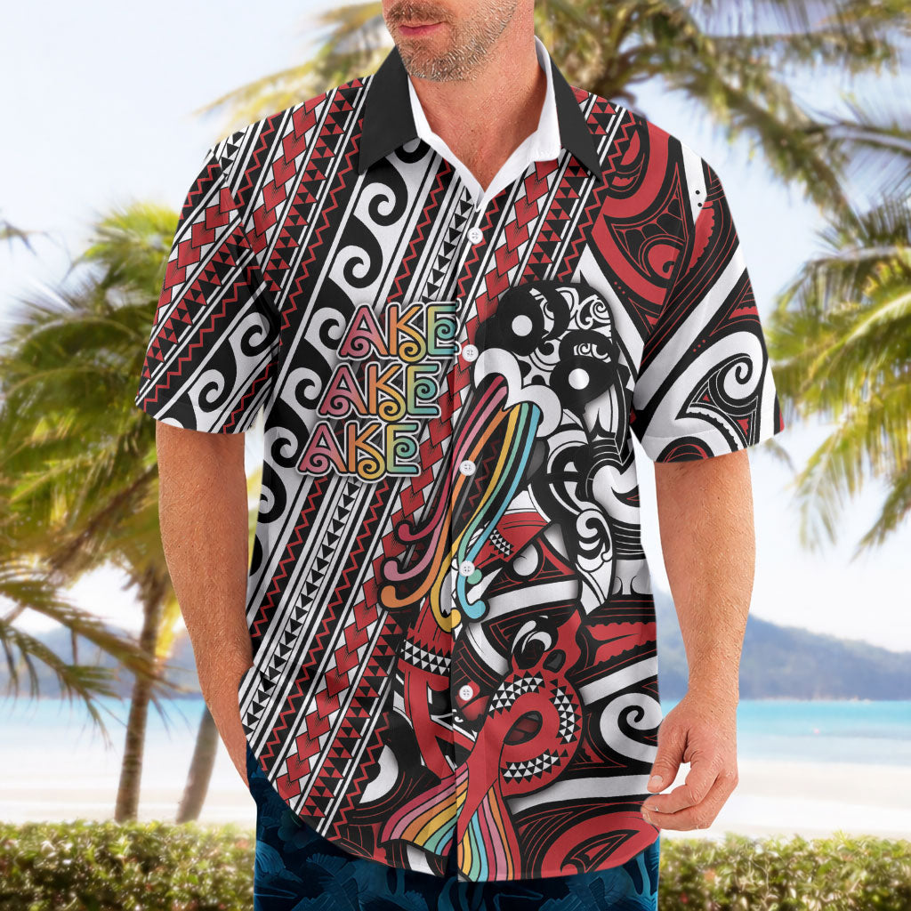 Personalised Maori Language Week Hawaiian Shirt Ake Ake Ake Tribal Patterns