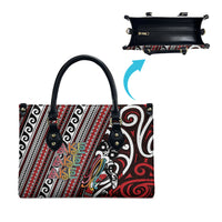 Maori Language Week Leather Bag Ake Ake Ake Tribal Patterns DT05 - Polynesian Pride