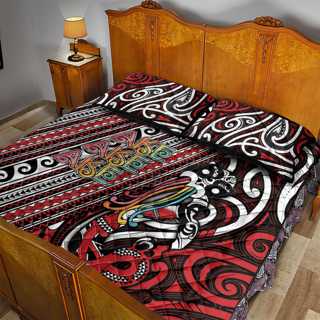 Maori Language Week Quilt Bed Set Ake Ake Ake Tribal Patterns DT05 - Polynesian Pride