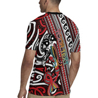 Personalised Maori Language Week Rugby Jersey Ake Ake Ake Tribal Patterns DT05 - Polynesian Pride