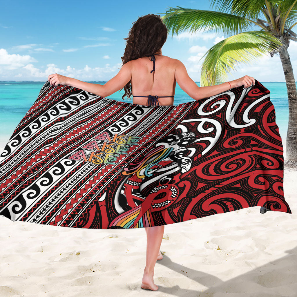Maori Language Week Sarong Ake Ake Ake Tribal Patterns DT05 - Polynesian Pride