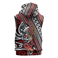 Personalised Maori Language Week Sleeveless Zip Hoodie Ake Ake Ake Tribal Patterns DT05 - Polynesian Pride