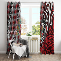 Maori Language Week Window Curtain Ake Ake Ake Tribal Patterns DT05 - Polynesian Pride