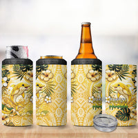 Hawaii Banana Dolphin 4 in 1 Can Cooler Tumbler Cute Cosplay Naiʻa Fish Tribal Patterns DT05 - Polynesian Pride