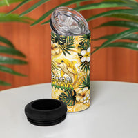 Hawaii Banana Dolphin 4 in 1 Can Cooler Tumbler Cute Cosplay Naiʻa Fish Tribal Patterns DT05 - Polynesian Pride
