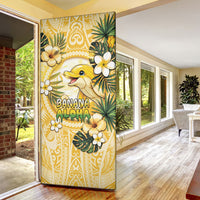 Hawaii Banana Dolphin Door Cover Cute Cosplay Naiʻa Fish Tribal Patterns DT05 - Polynesian Pride