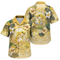 Hawaii Banana Dolphin Family Matching Off Shoulder Maxi Dress and Hawaiian Shirt Cute Cosplay Naiʻa Fish Tribal Patterns DT05 Son's Shirt Yellow - Polynesian Pride