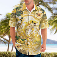 Hawaii Banana Dolphin Hawaiian Shirt Cute Cosplay Naiʻa Fish Tribal Patterns DT05 - Polynesian Pride
