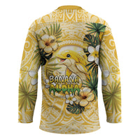 Hawaii Banana Dolphin Hockey Jersey Cute Cosplay Naiʻa Fish Tribal Patterns DT05 - Polynesian Pride