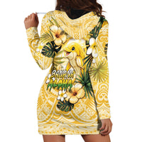 Hawaii Banana Dolphin Hoodie Dress Cute Cosplay Naiʻa Fish Tribal Patterns DT05 - Polynesian Pride