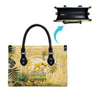 Hawaii Banana Dolphin Leather Bag Cute Cosplay Naiʻa Fish Tribal Patterns DT05 - Polynesian Pride