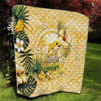Hawaii Banana Dolphin Quilt Cute Cosplay Naiʻa Fish Tribal Patterns DT05 - Polynesian Pride