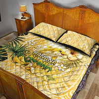 Hawaii Banana Dolphin Quilt Bed Set Cute Cosplay Naiʻa Fish Tribal Patterns DT05 - Polynesian Pride
