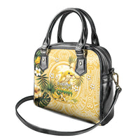 Hawaii Banana Dolphin Shoulder Handbag Cute Cosplay Naiʻa Fish Tribal Patterns DT05 - Polynesian Pride