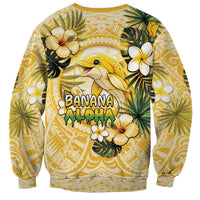 Hawaii Banana Dolphin Sweatshirt Cute Cosplay Naiʻa Fish Tribal Patterns DT05 - Polynesian Pride