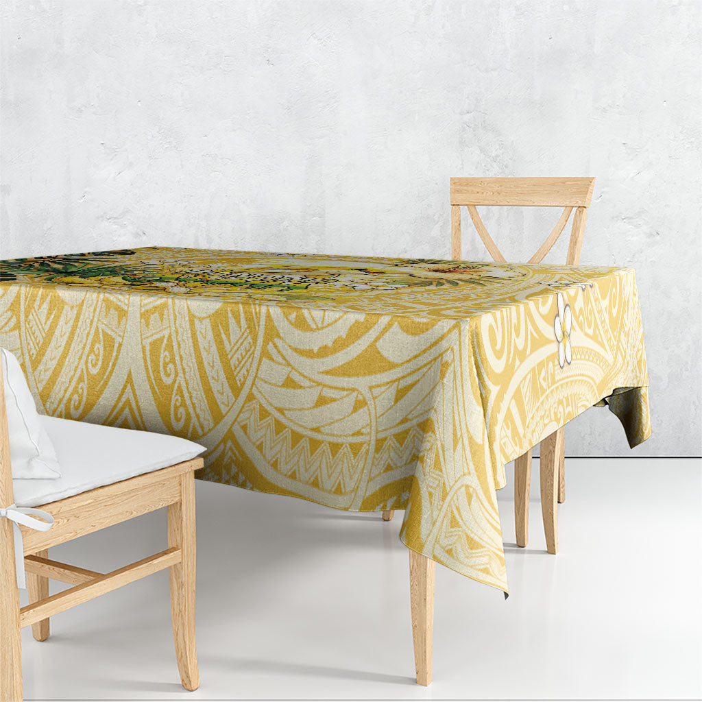 Hawaii Banana Dolphin Tablecloth Cute Cosplay Naiʻa Fish Tribal Patterns DT05 - Polynesian Pride