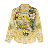 Hawaii Banana Dolphin Women Casual Shirt Cute Cosplay Naiʻa Fish Tribal Patterns DT05 - Polynesian Pride
