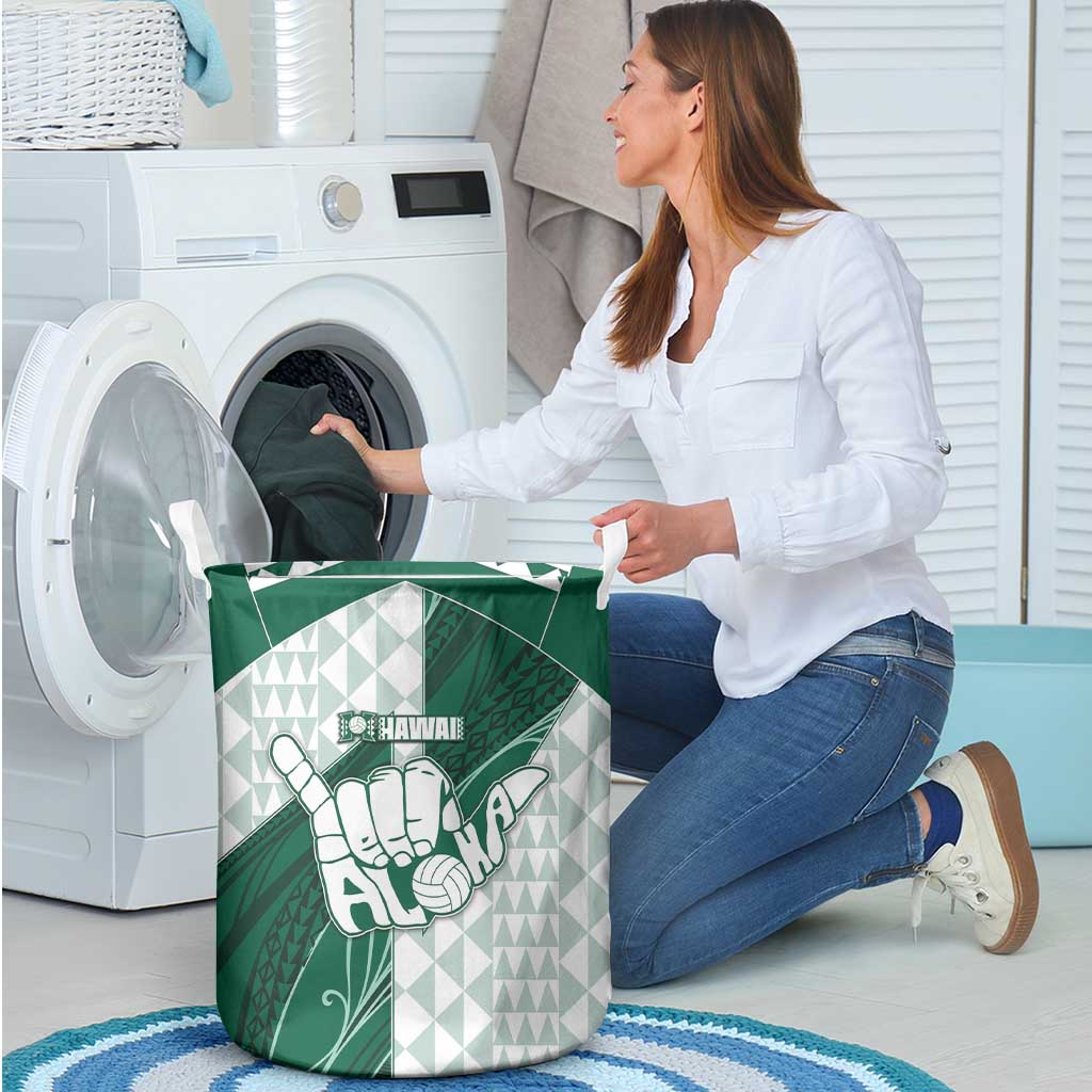 Hawaii Volleyball Laundry Basket Shaka Aloha Hand