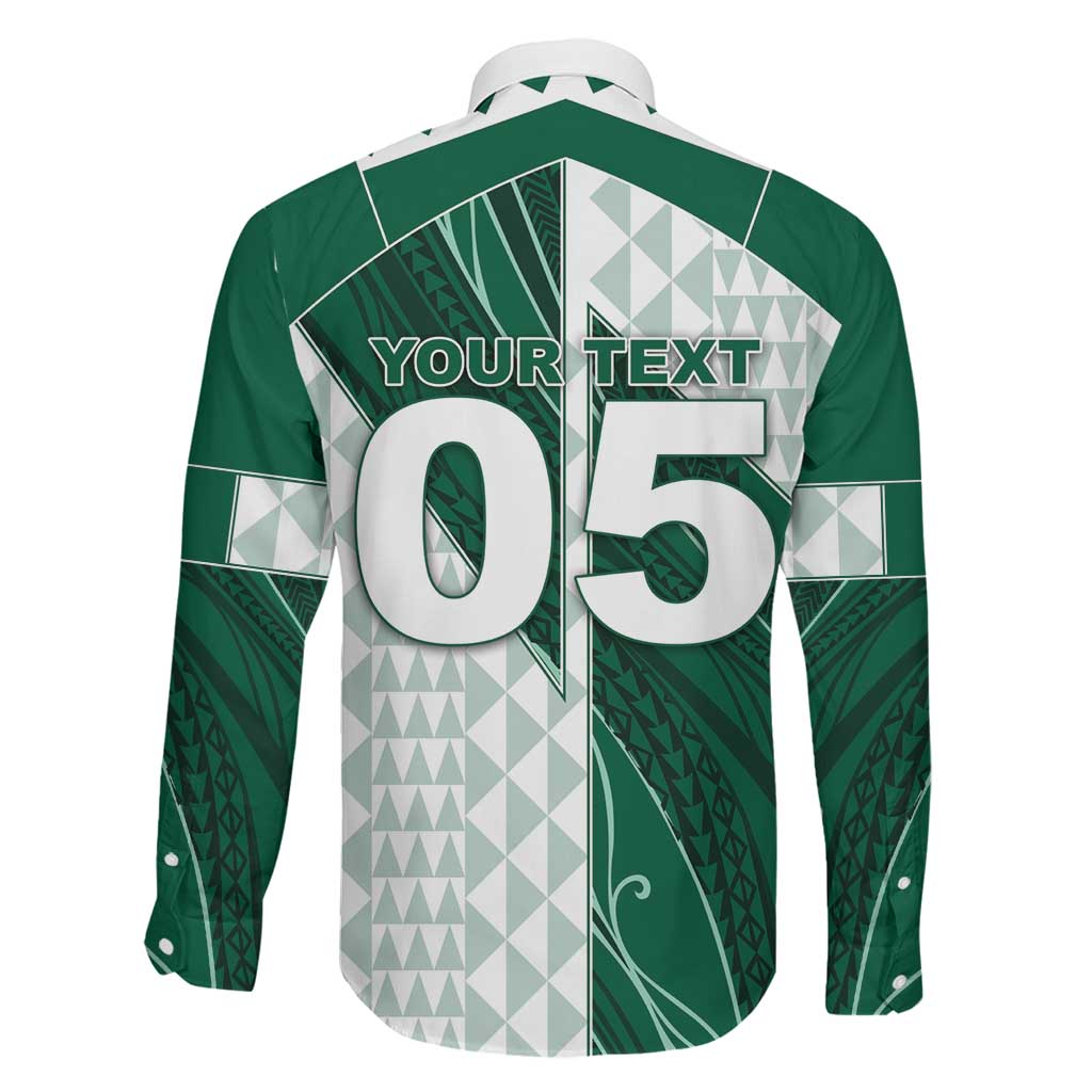 Custom Hawaii Volleyball Family Matching Long Sleeve Bodycon Dress and Hawaiian Shirt Shaka Aloha Hand