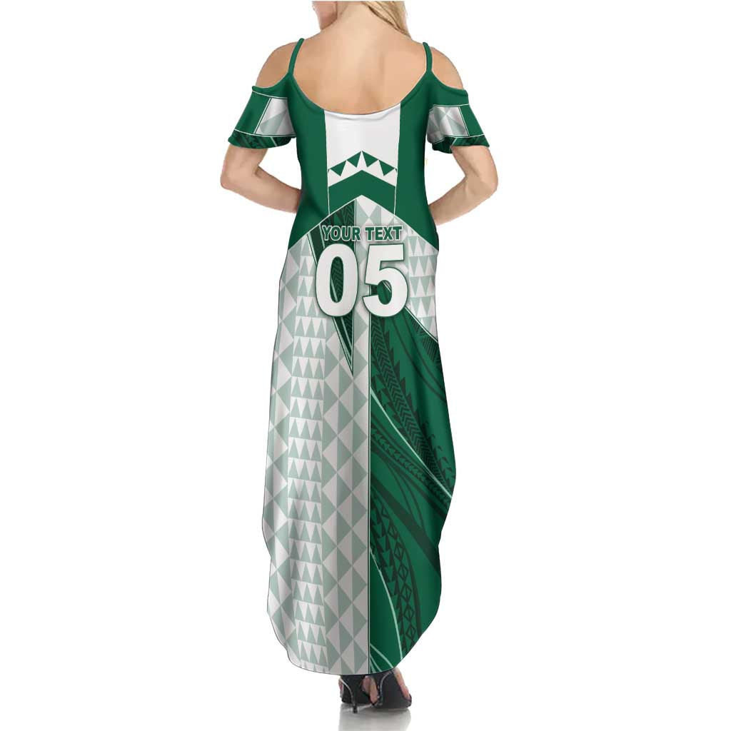 Custom Hawaii Volleyball Family Matching Summer Maxi Dress and Hawaiian Shirt Shaka Aloha Hand