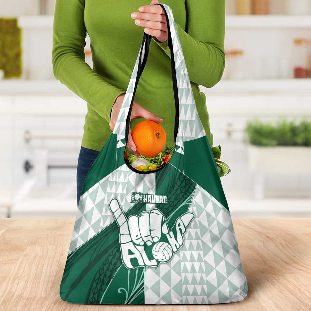 Hawaii Volleyball Grocery Bag Shaka Aloha Hand