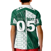Custom Hawaii Volleyball Kid Polo Shirt Shaka Aloha Hand