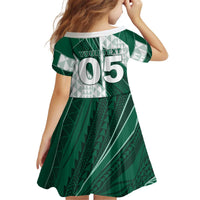 Custom Hawaii Volleyball Kid Short Sleeve Dress Shaka Aloha Hand