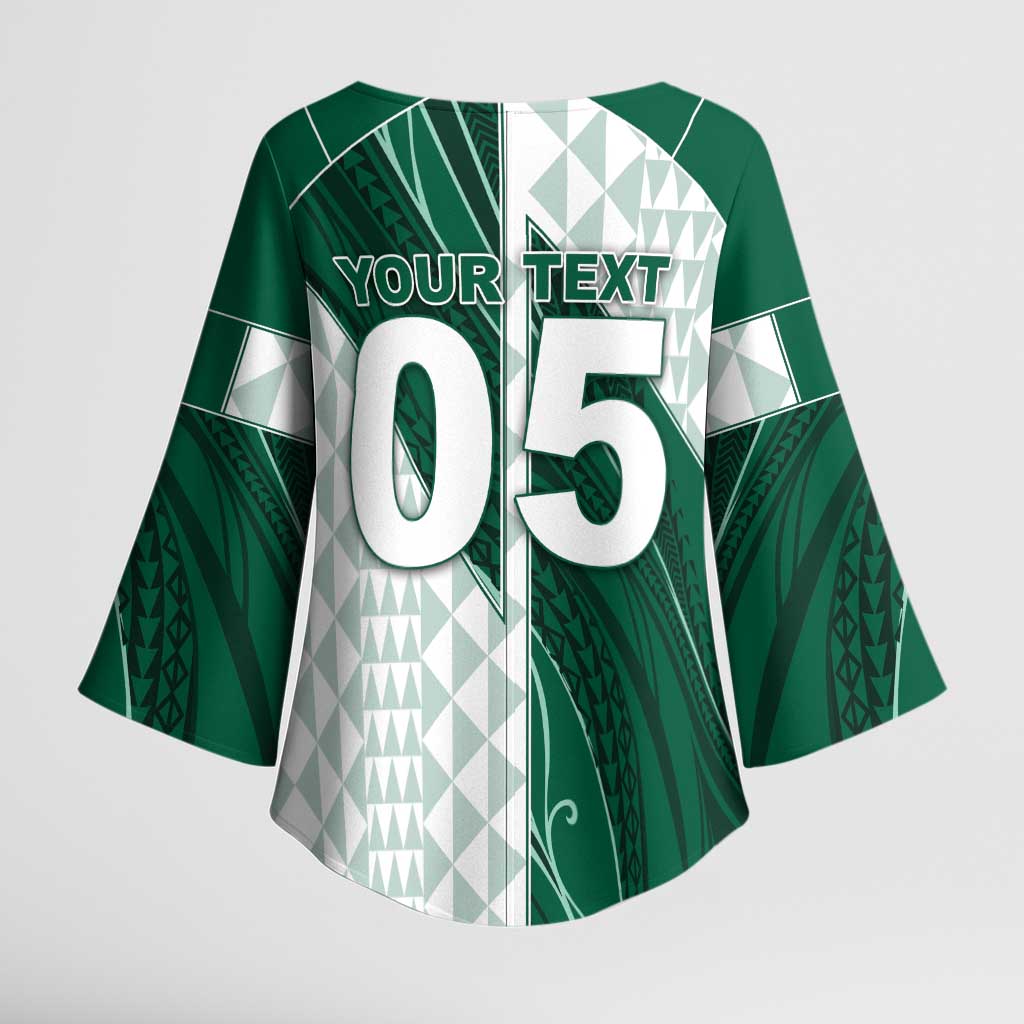 Custom Hawaii Volleyball Kimono Sleeve Blouse Shaka Aloha Hand
