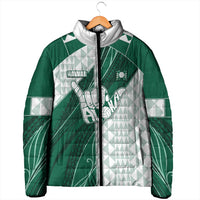 Custom Hawaii Volleyball Padded Jacket Shaka Aloha Hand