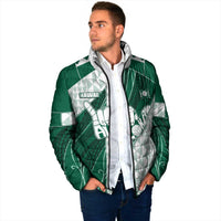 Custom Hawaii Volleyball Padded Jacket Shaka Aloha Hand