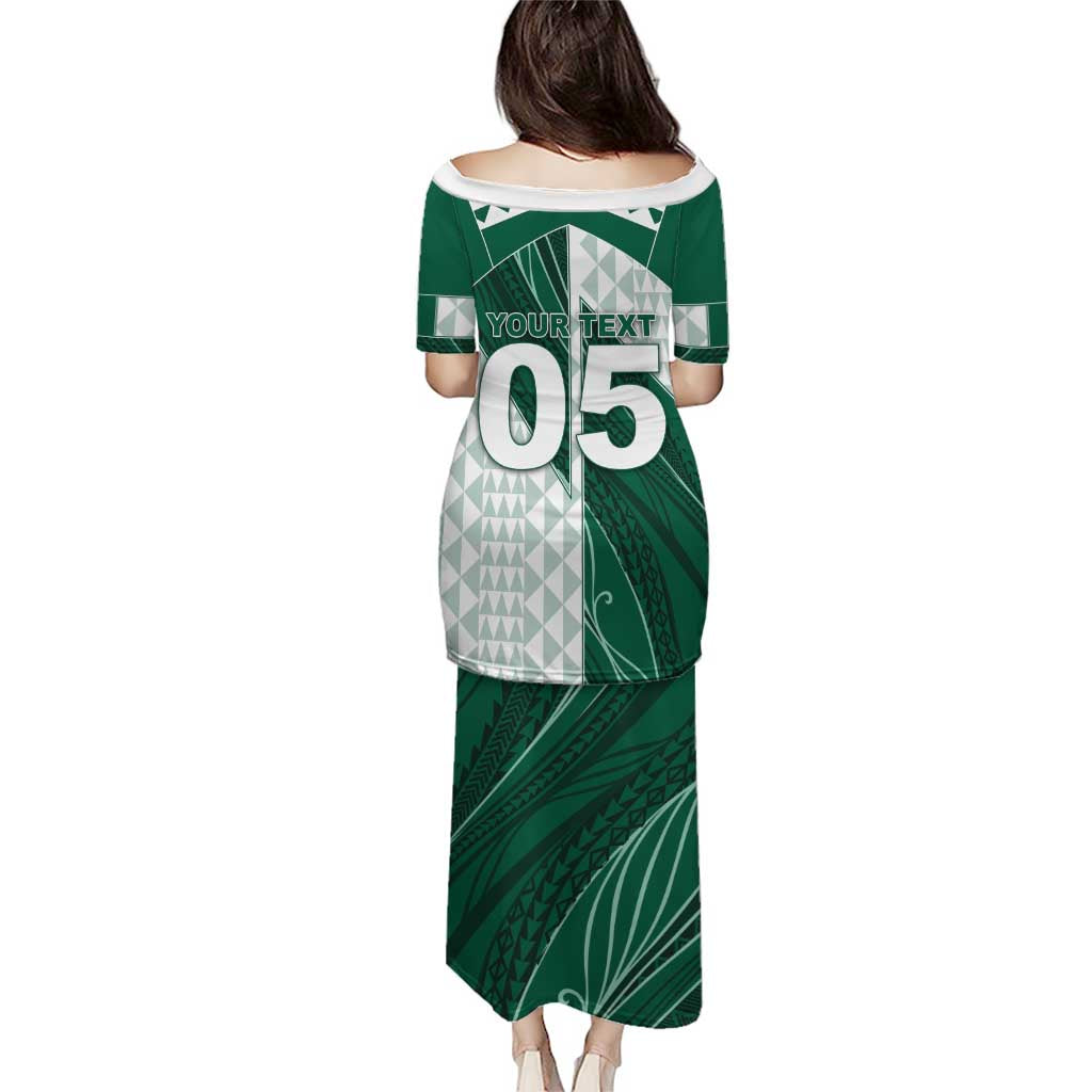 Custom Hawaii Volleyball Puletasi Shaka Aloha Hand