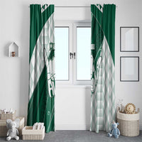 Hawaii Volleyball Window Curtain Shaka Aloha Hand
