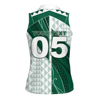 Custom Hawaii Volleyball Women Sleeveless Polo Shirt Shaka Aloha Hand