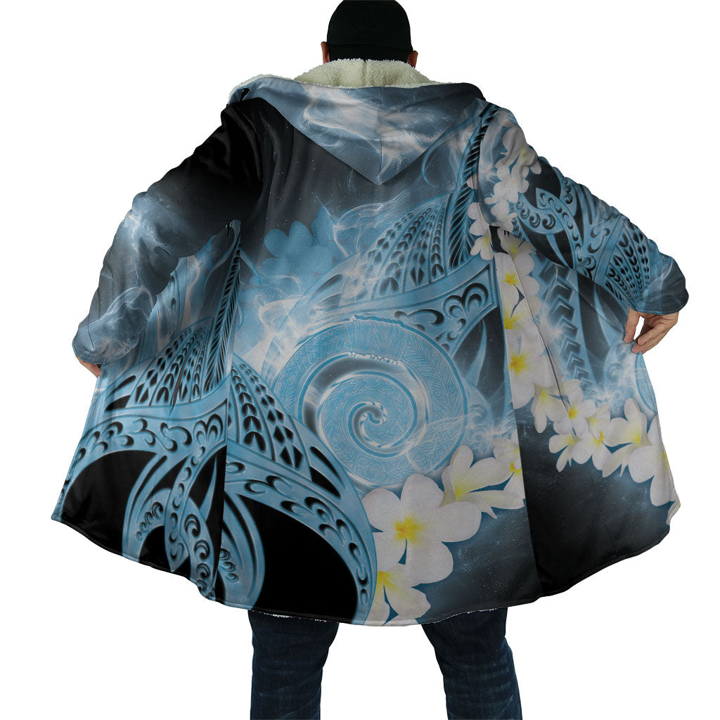 Piko Hawaiian Cloak Blue Galaxy Spiral Plumeria Tribal Patterns DT05 - Polynesian Pride