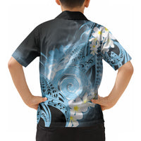 Piko Hawaiian Hawaiian Shirt Blue Galaxy Spiral Plumeria Tribal Patterns DT05 - Polynesian Pride