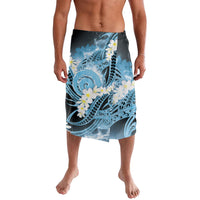 Piko Hawaiian Lavalava Blue Galaxy Spiral Plumeria Tribal Patterns DT05 Blue - Polynesian Pride