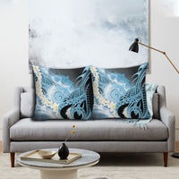 Piko Hawaiian Pillow Cover Blue Galaxy Spiral Plumeria Tribal Patterns DT05 - Polynesian Pride