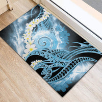 Piko Hawaiian Rubber Doormat Blue Galaxy Spiral Plumeria Tribal Patterns DT05 - Polynesian Pride