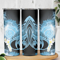 Piko Hawaiian Skinny Tumbler Blue Galaxy Spiral Plumeria Tribal Patterns DT05 - Polynesian Pride