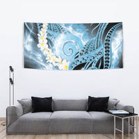 Piko Hawaiian Tapestry Blue Galaxy Spiral Plumeria Tribal Patterns DT05 - Polynesian Pride