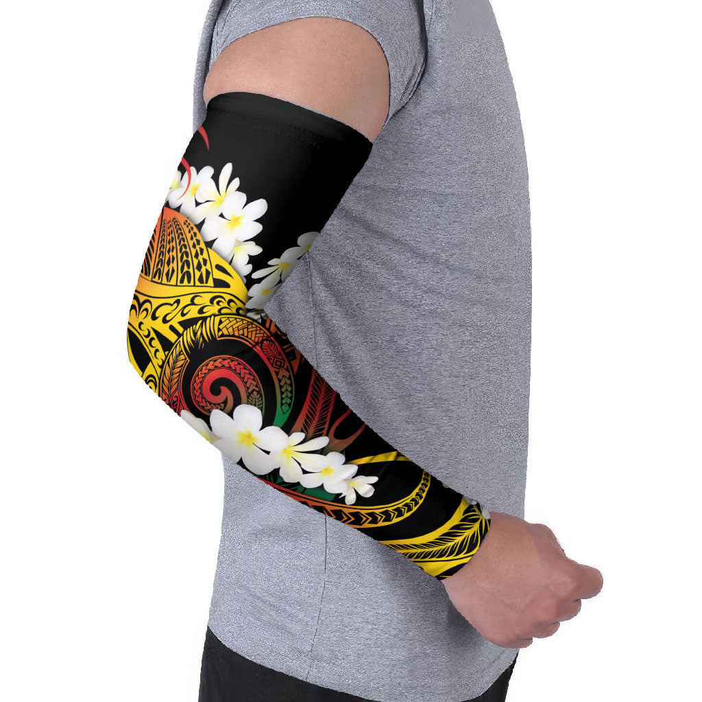 Piko Hawaiian Arm Sleeves Gradient Spiral Plumeria Tribal Patterns DT05 - Polynesian Pride
