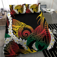 Piko Hawaiian Bedding Set Gradient Spiral Plumeria Tribal Patterns DT05 - Polynesian Pride