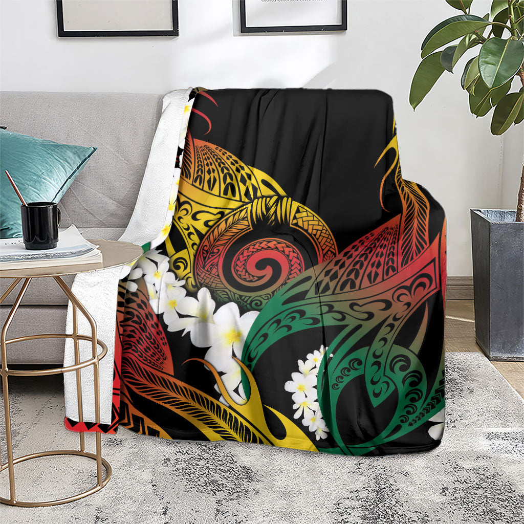 Piko Hawaiian Blanket Gradient Spiral Plumeria Tribal Patterns DT05 - Polynesian Pride