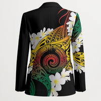 Piko Hawaiian Blazer Gradient Spiral Plumeria Tribal Patterns DT05 - Polynesian Pride