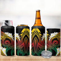 Piko Hawaiian 4 in 1 Can Cooler Tumbler Gradient Spiral Plumeria Tribal Patterns DT05 - Polynesian Pride